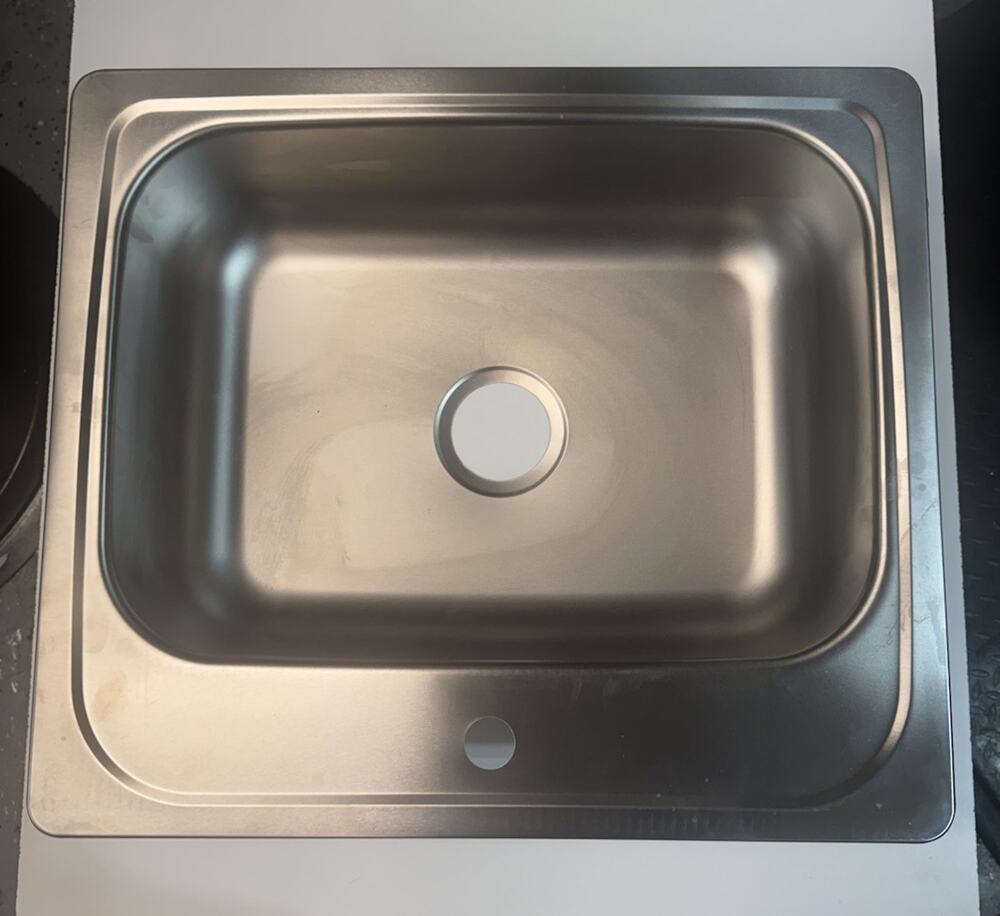 Moen G221961 2200 Series Stainless Steel 15" Single Bowl Drop-In Kitchen Sink